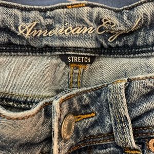 American Eagle slim boot cut jeans distressed
